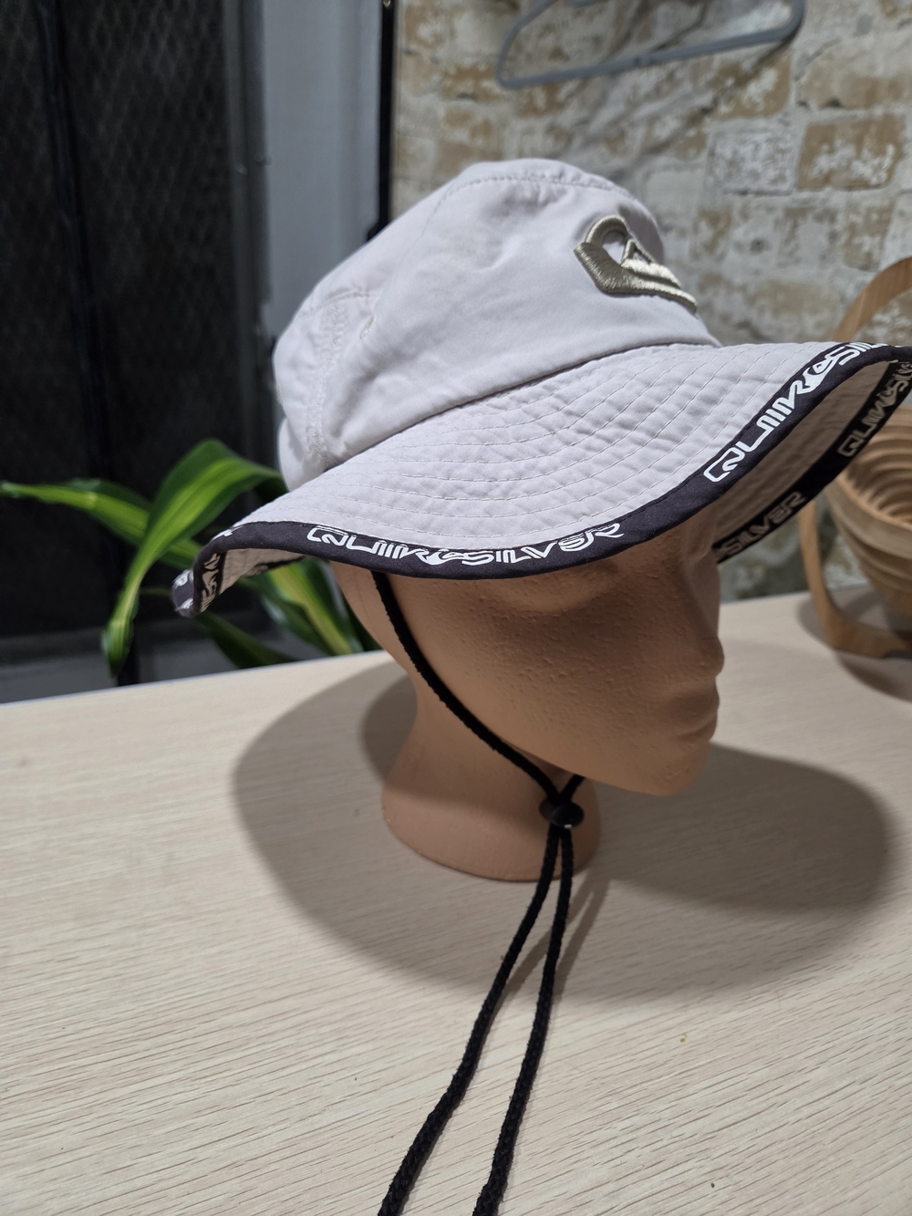 Vintage Quiksilver Gorpcore Bucket Hat with Adjustable Chin Strap 6 3/4